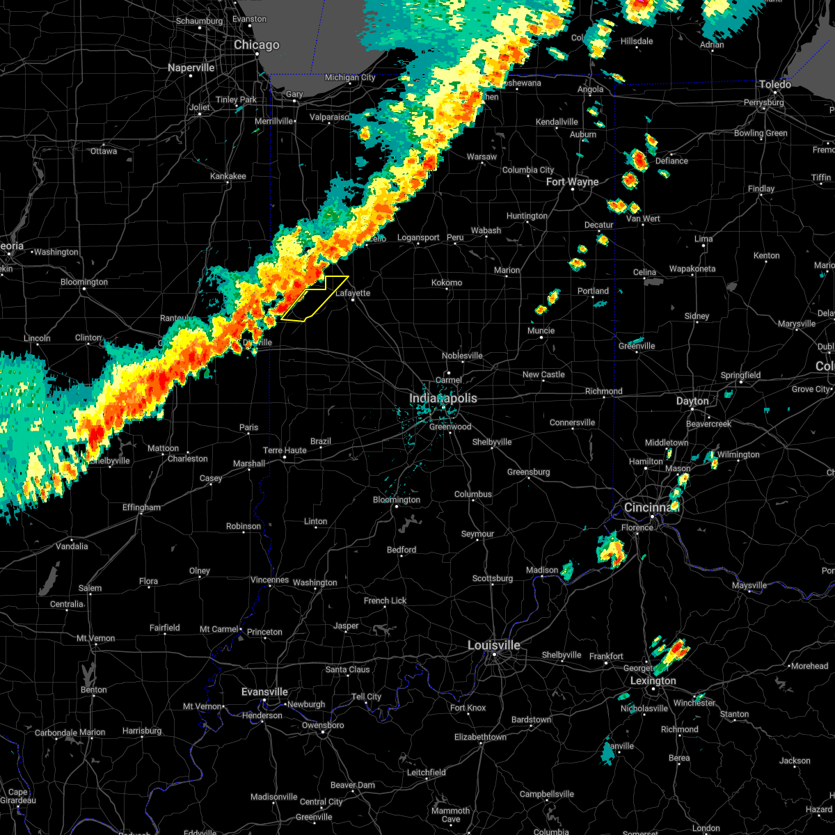 Interactive Hail Maps Hail Map for Attica, IN