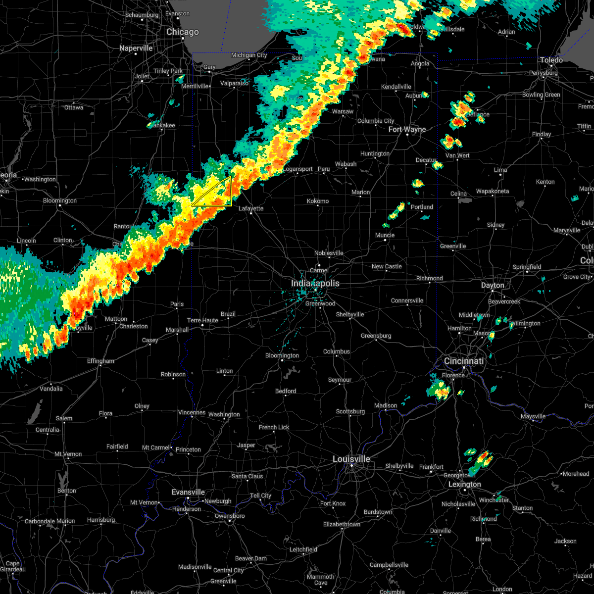 Interactive Hail Maps Hail Map for Fowler, IN
