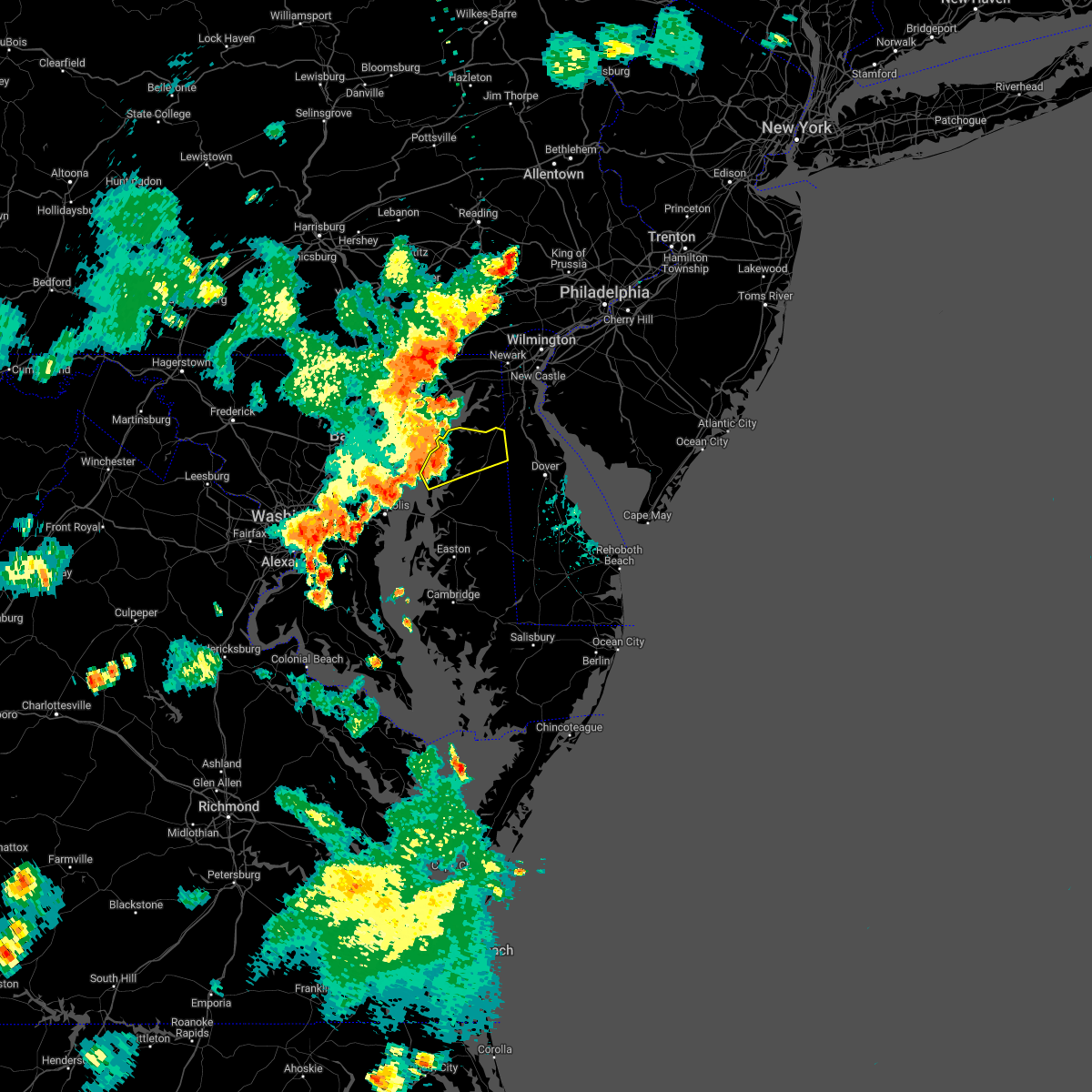 Interactive Hail Maps Hail Map for Chestertown, MD