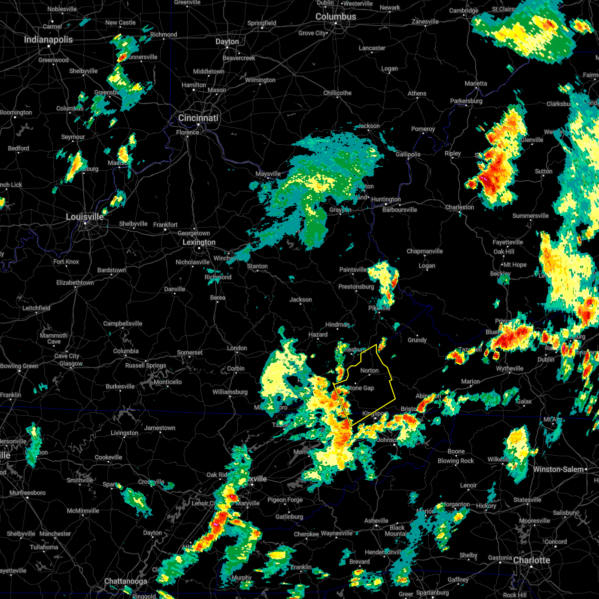 Interactive Hail Maps Hail Map for er City, VA