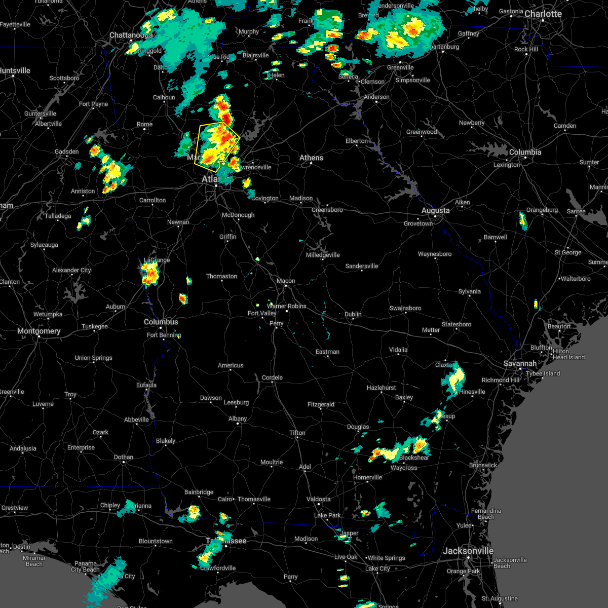 Interactive Hail Maps Hail Map for Canton, GA
