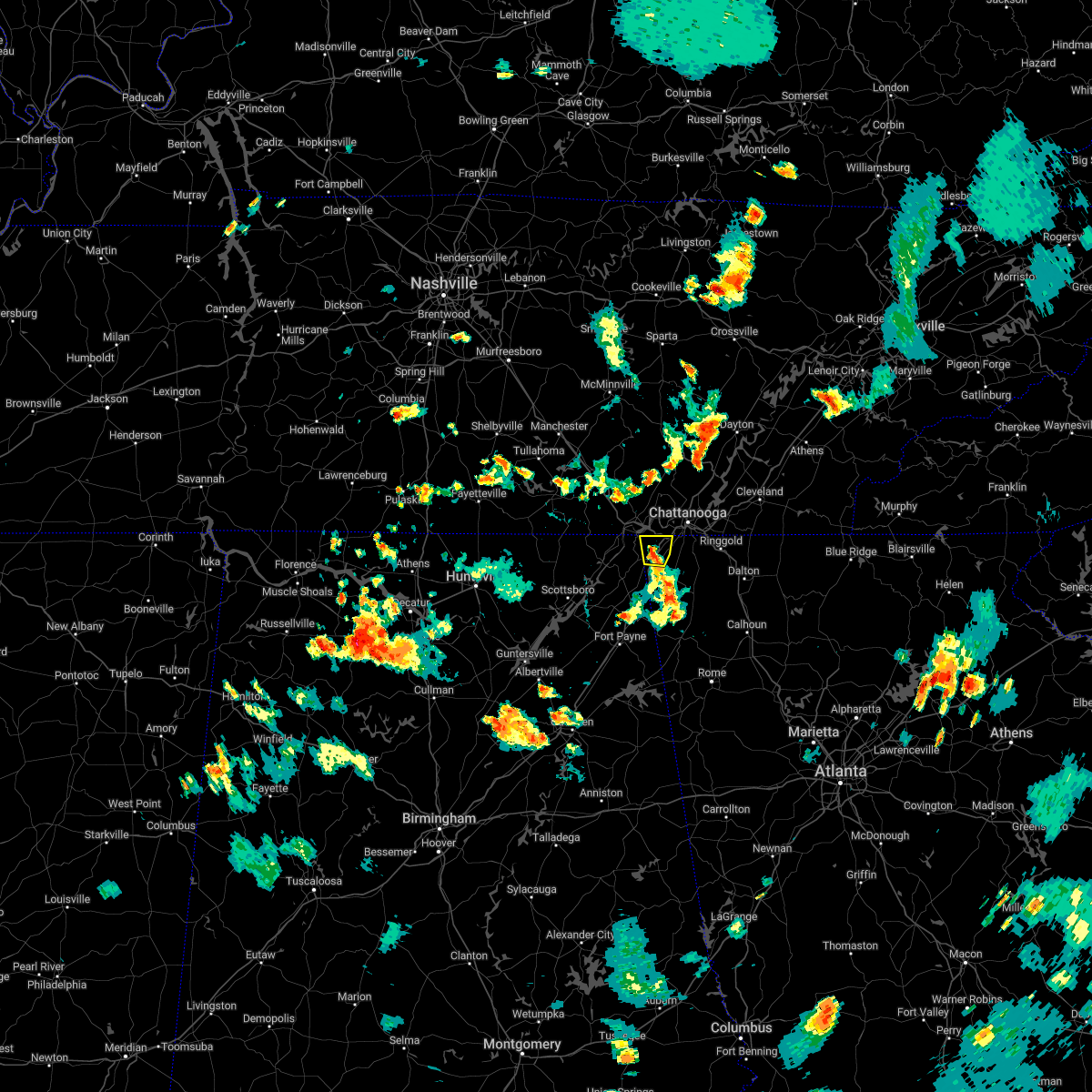 Interactive Hail Maps Hail Map for Trenton, GA