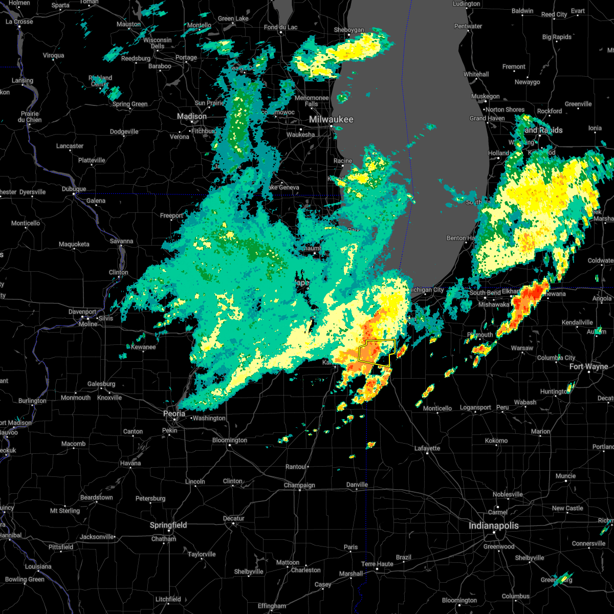 Interactive Hail Maps Hail Map for Lowell, IN