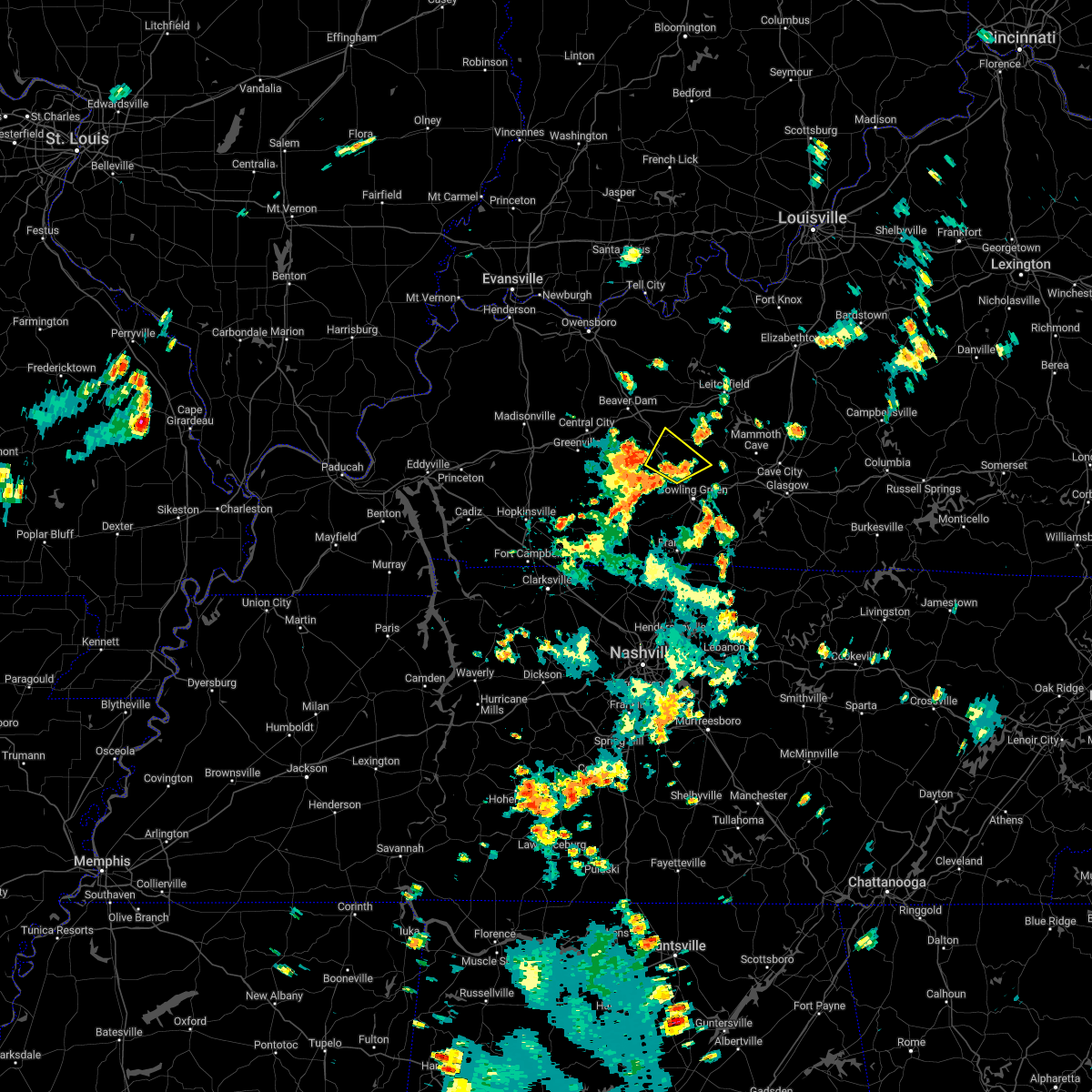 Interactive Hail Maps Hail Map for KY