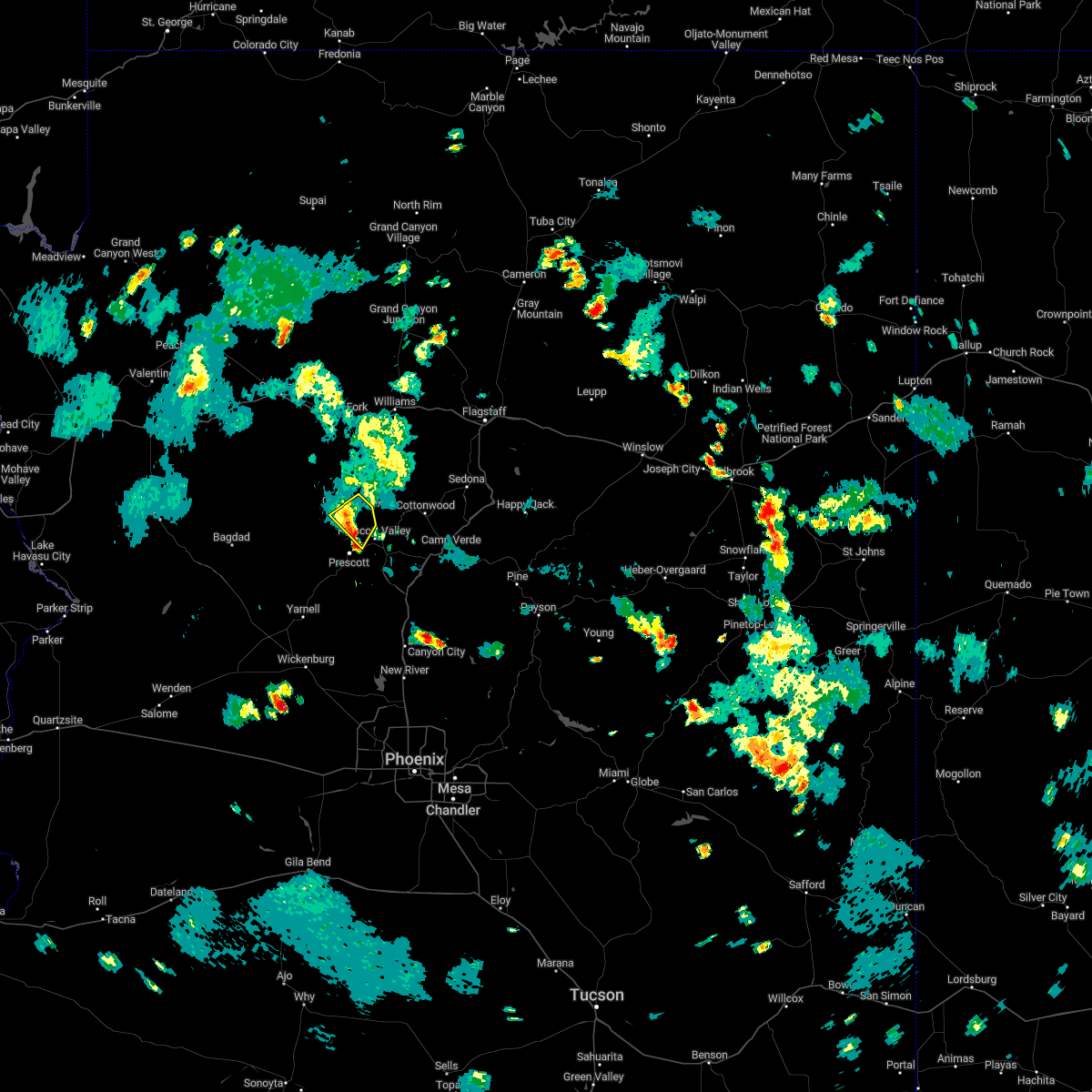 Interactive Hail Maps Hail Map for Prescott, AZ