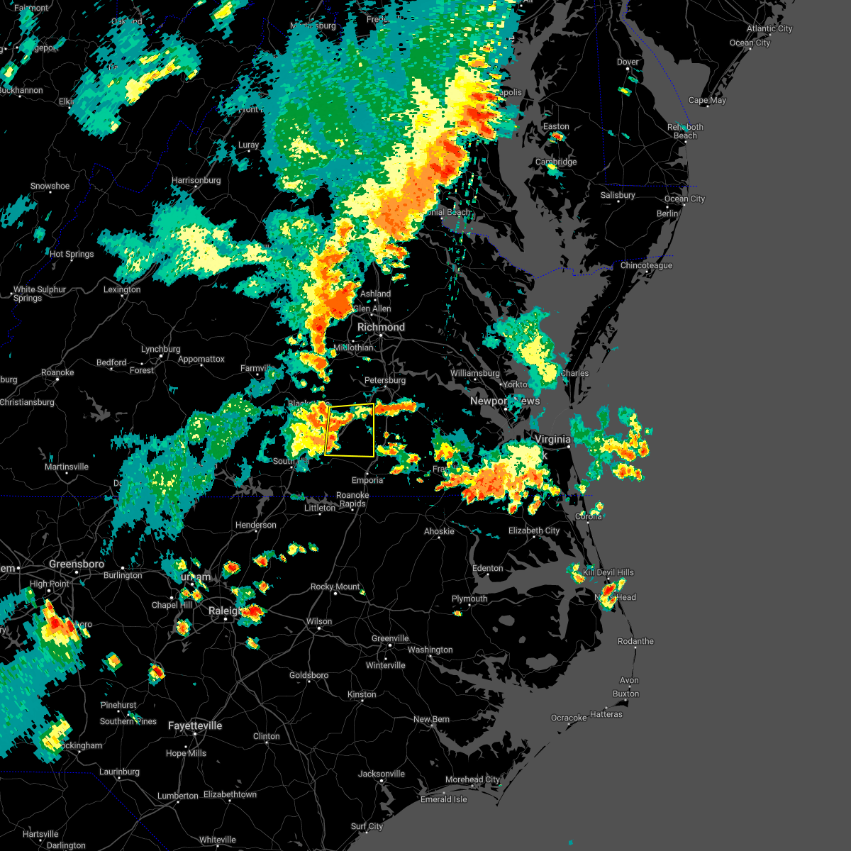 Interactive Hail Maps Hail Map for McKenney, VA