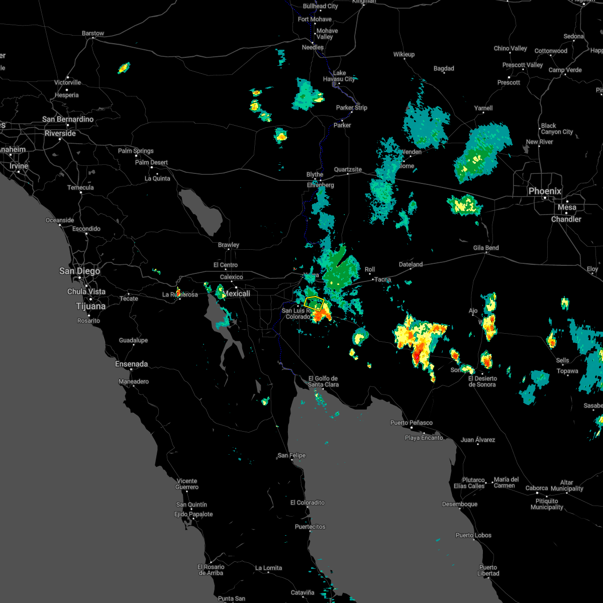 Interactive Hail Maps Hail Map for Yuma, AZ