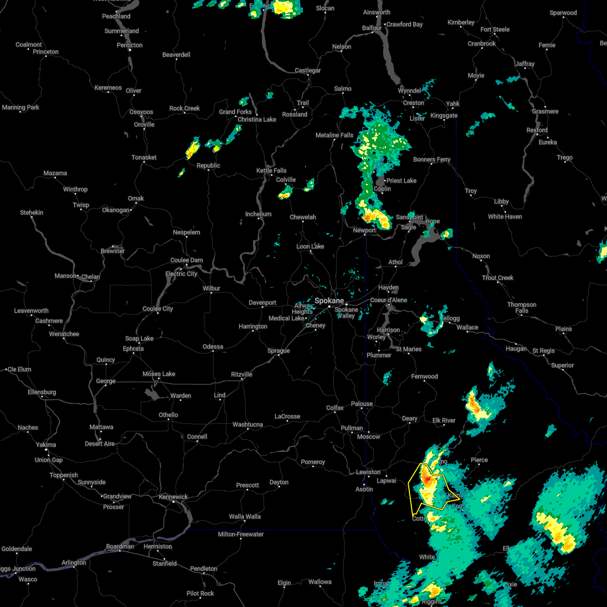 Interactive Hail Maps Hail Map for Kamiah, ID
