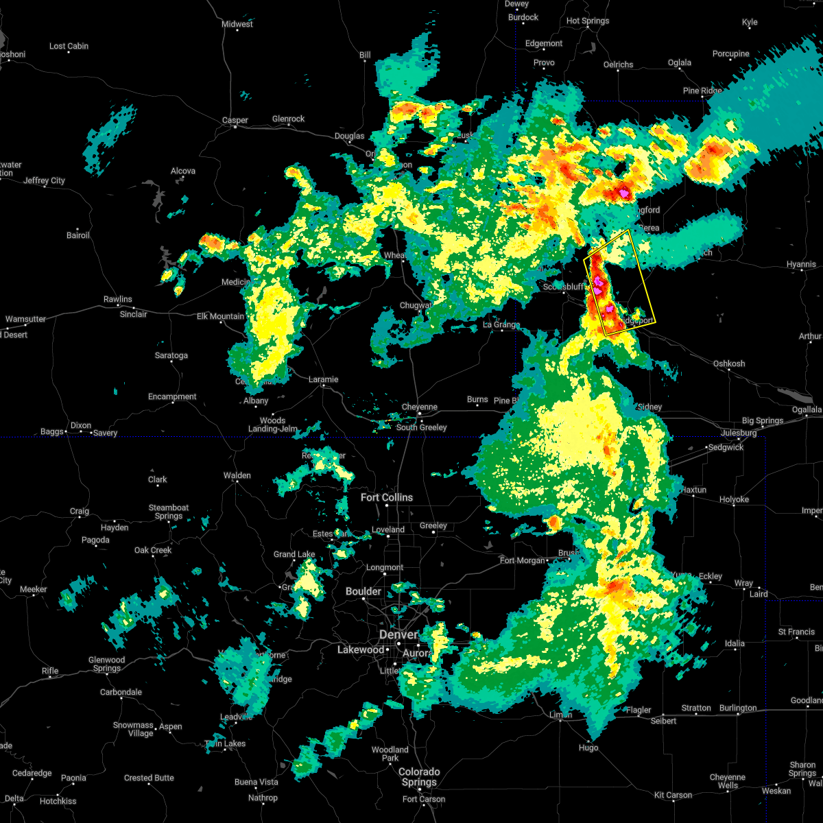 Interactive Hail Maps Hail Map for Bridgeport, NE