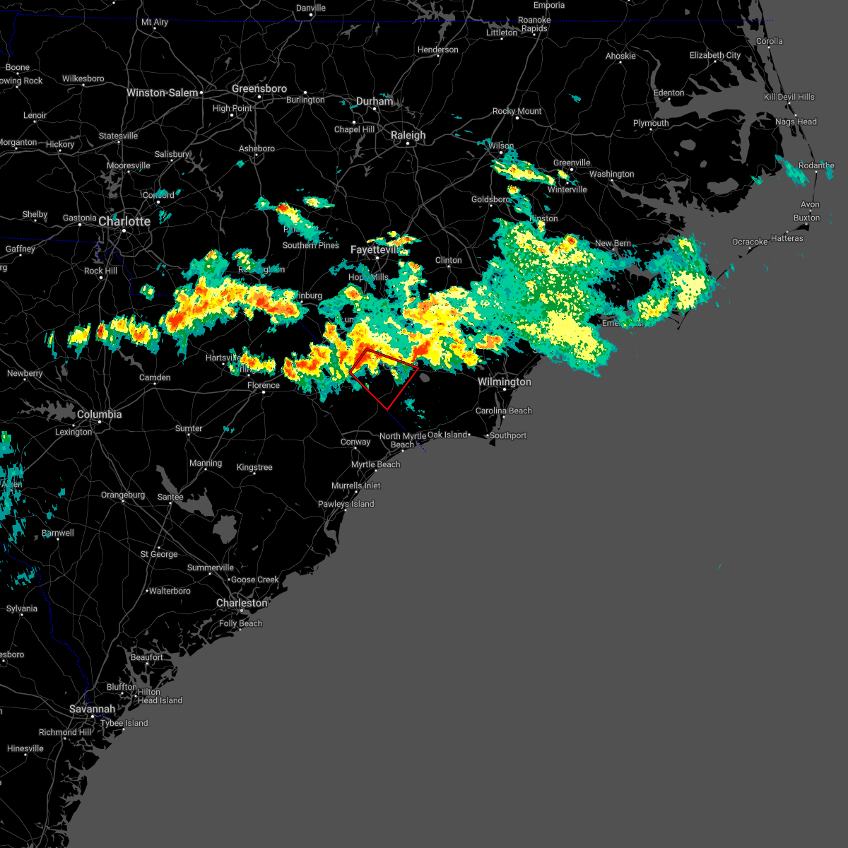 Interactive Hail Maps Hail Map for Cerro Gordo, NC