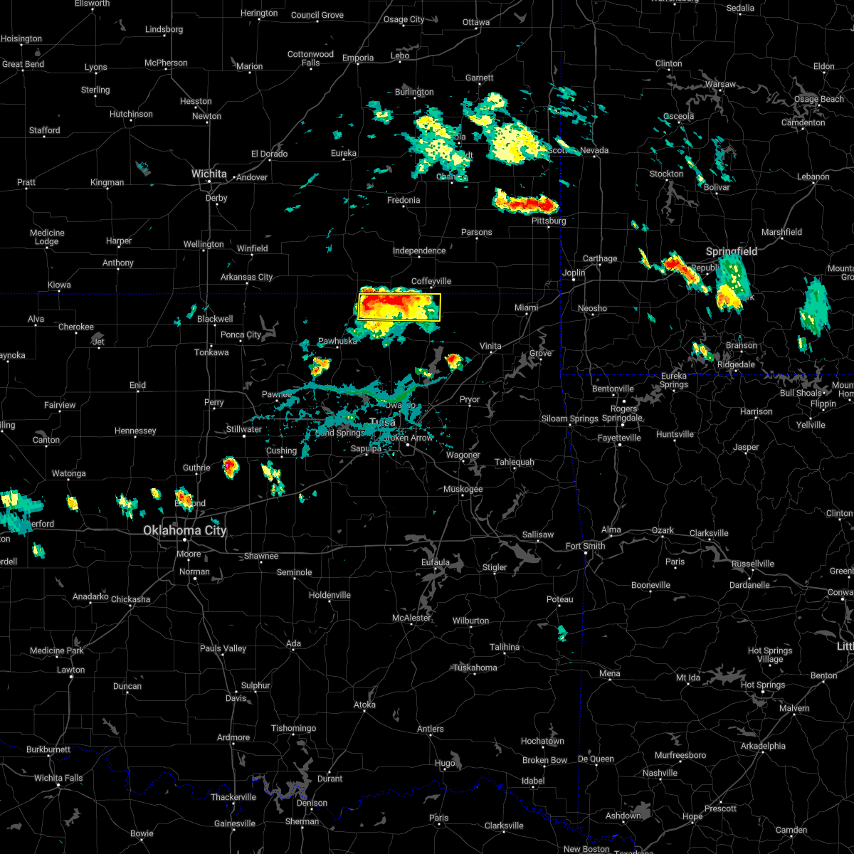 Interactive Hail Maps Hail Map for Caney, KS
