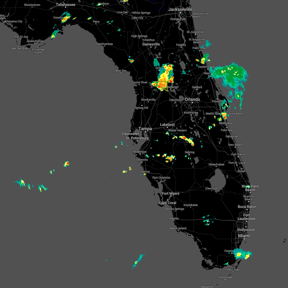 Interactive Hail Maps Hail Map for Wildwood, FL