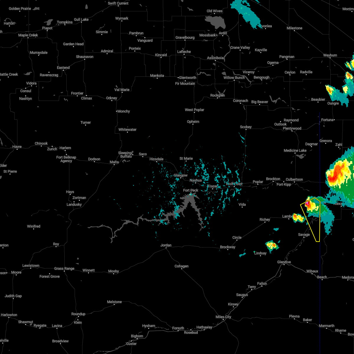 Interactive Hail Maps Hail Map for Sidney, MT