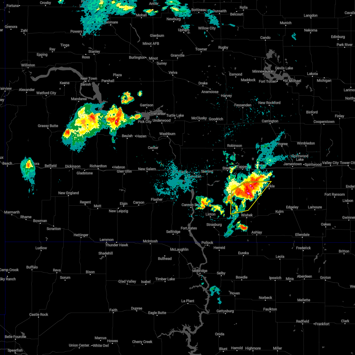 Interactive Hail Maps Hail Map for Napoleon, ND