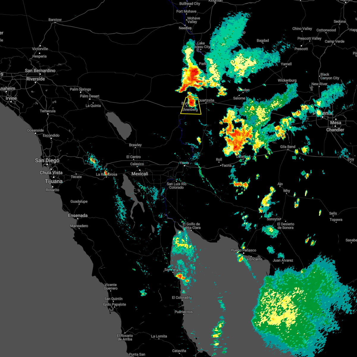 Interactive Hail Maps Hail Map for Ehrenberg, AZ
