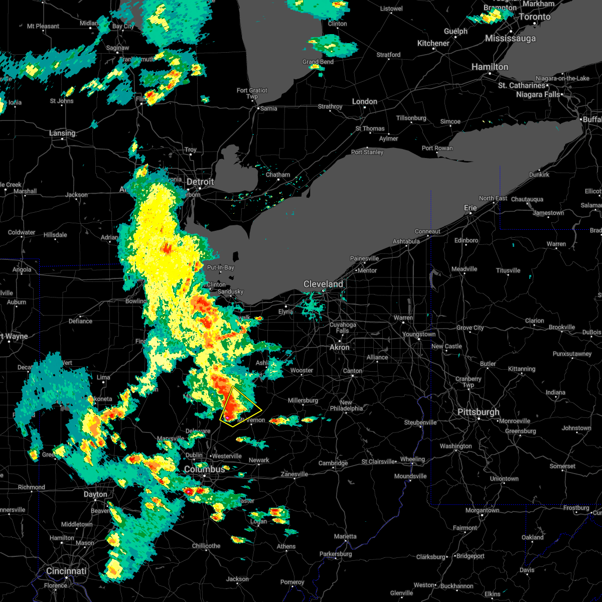 Interactive Hail Maps Hail Map for Sparta, OH