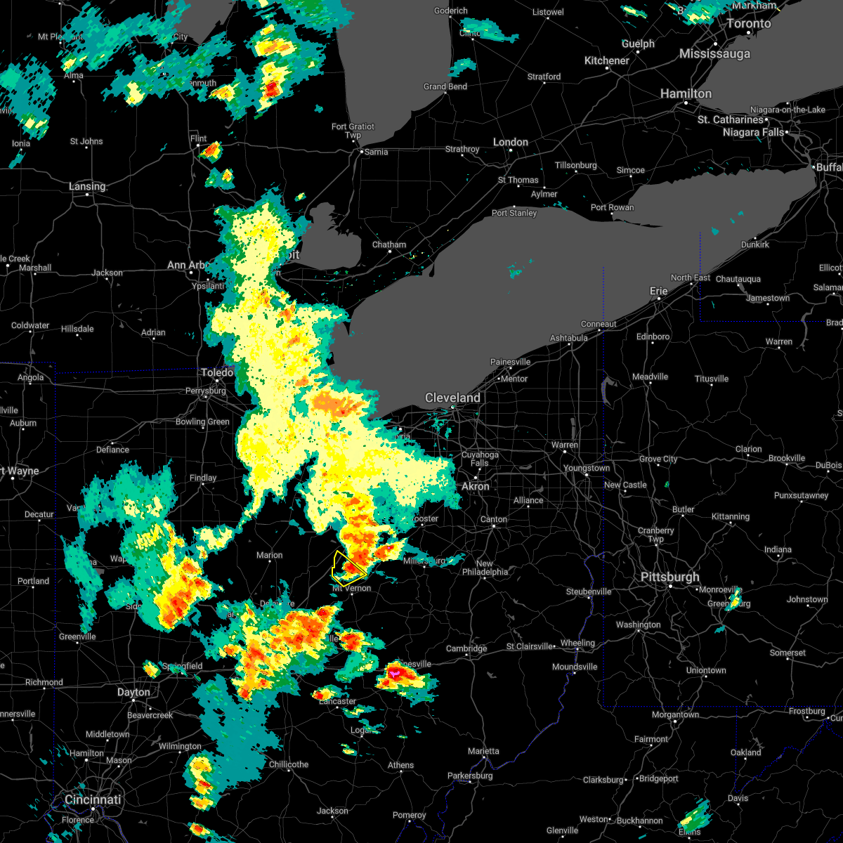 Interactive Hail Maps Hail Map for Fredericktown, OH
