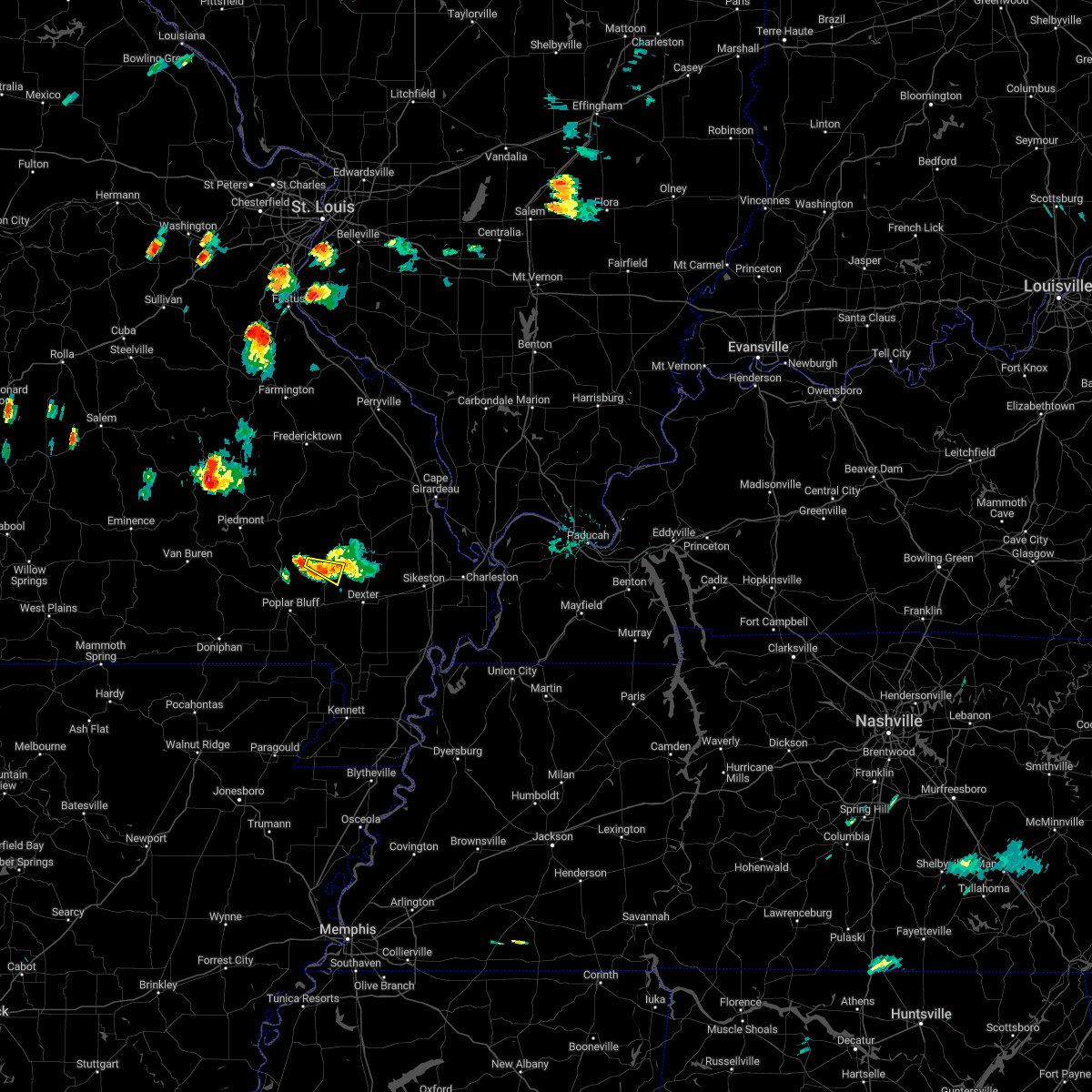 Interactive Hail Maps Hail Map for Puxico, MO