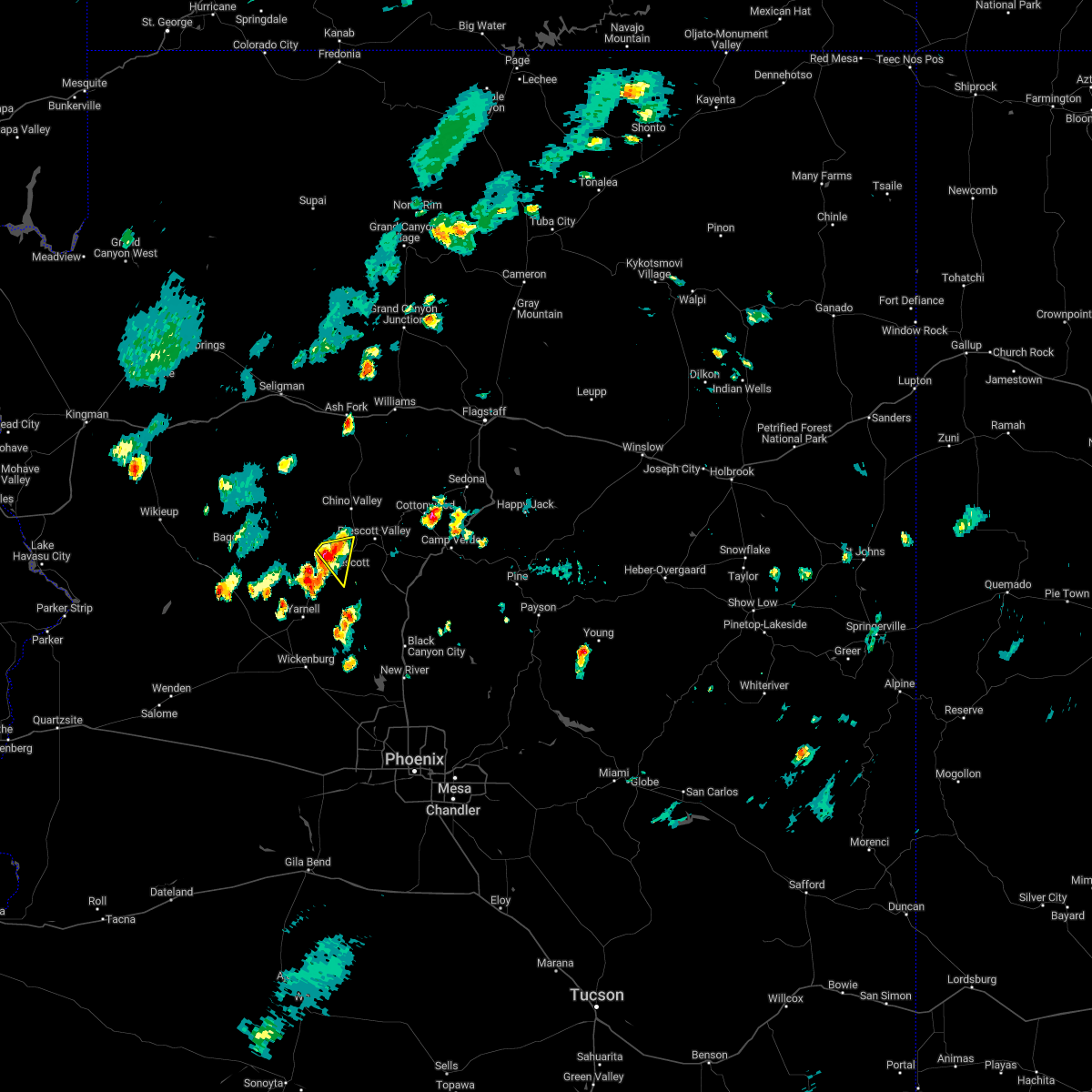 Interactive Hail Maps Hail Map for Prescott, AZ