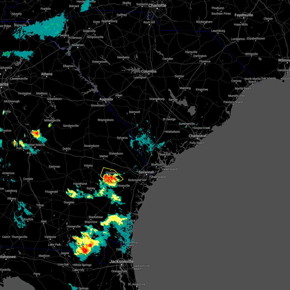 Interactive Hail Maps Hail Map for Claxton, GA