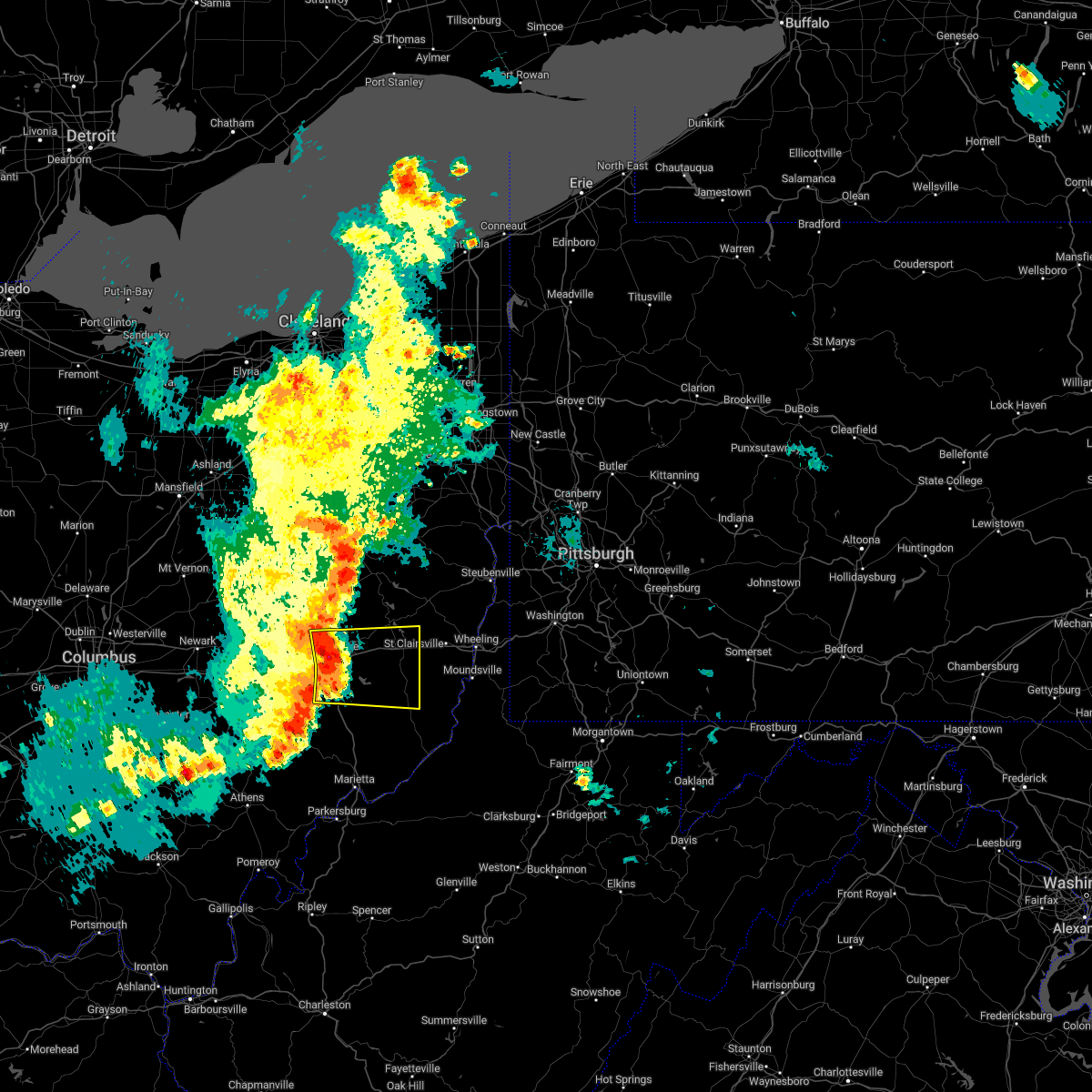 Interactive Hail Maps Hail Map for Sarahsville, OH