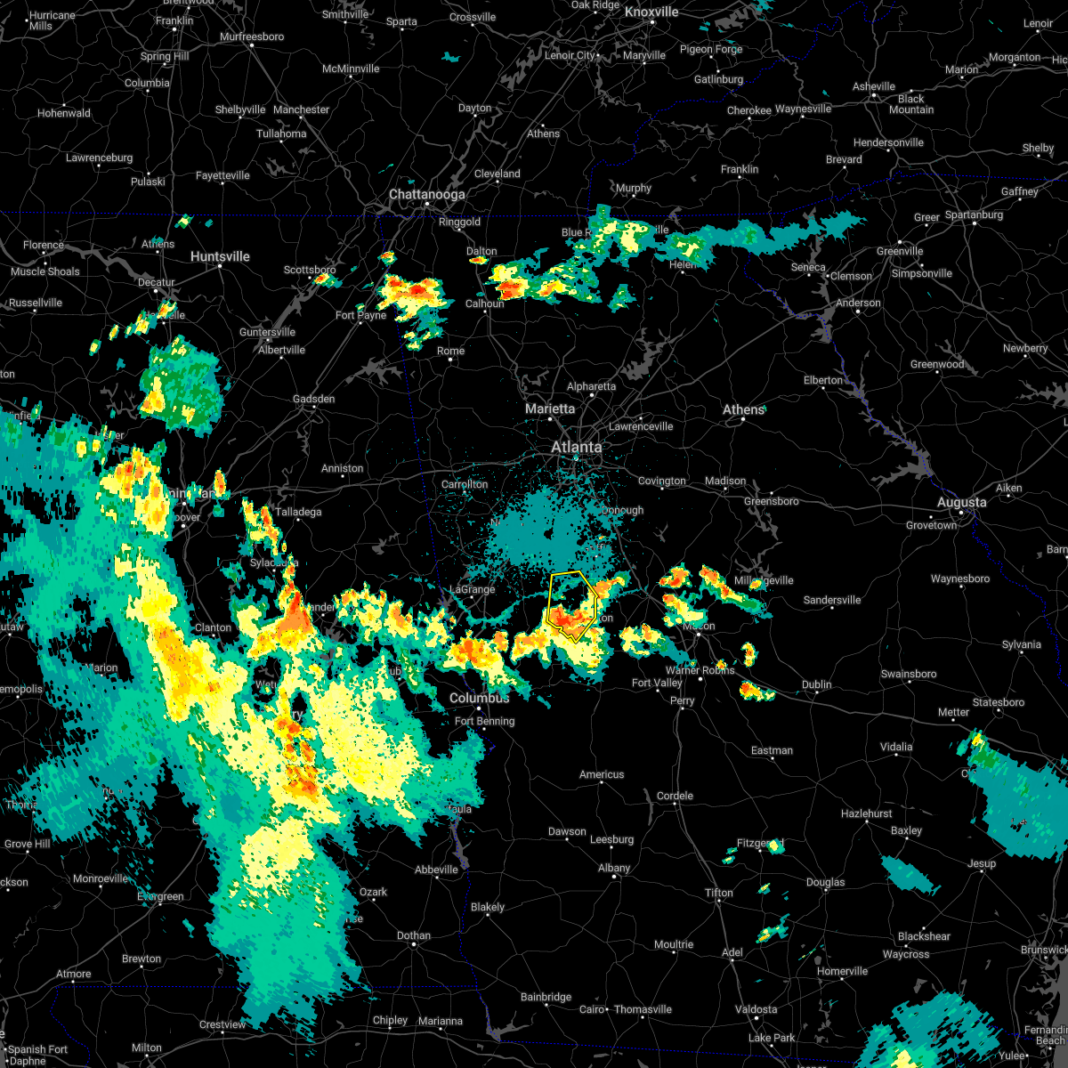Interactive Hail Maps Hail Map for Thomaston, GA