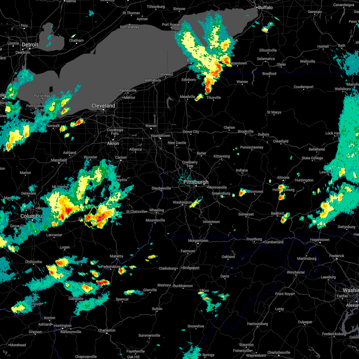 Interactive Hail Maps Hail Map for Zanesville, OH