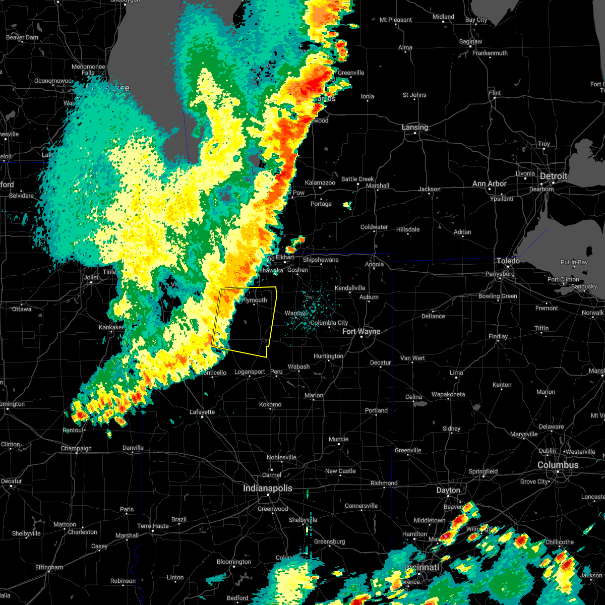 Interactive Hail Maps Hail Map for Rochester, IN