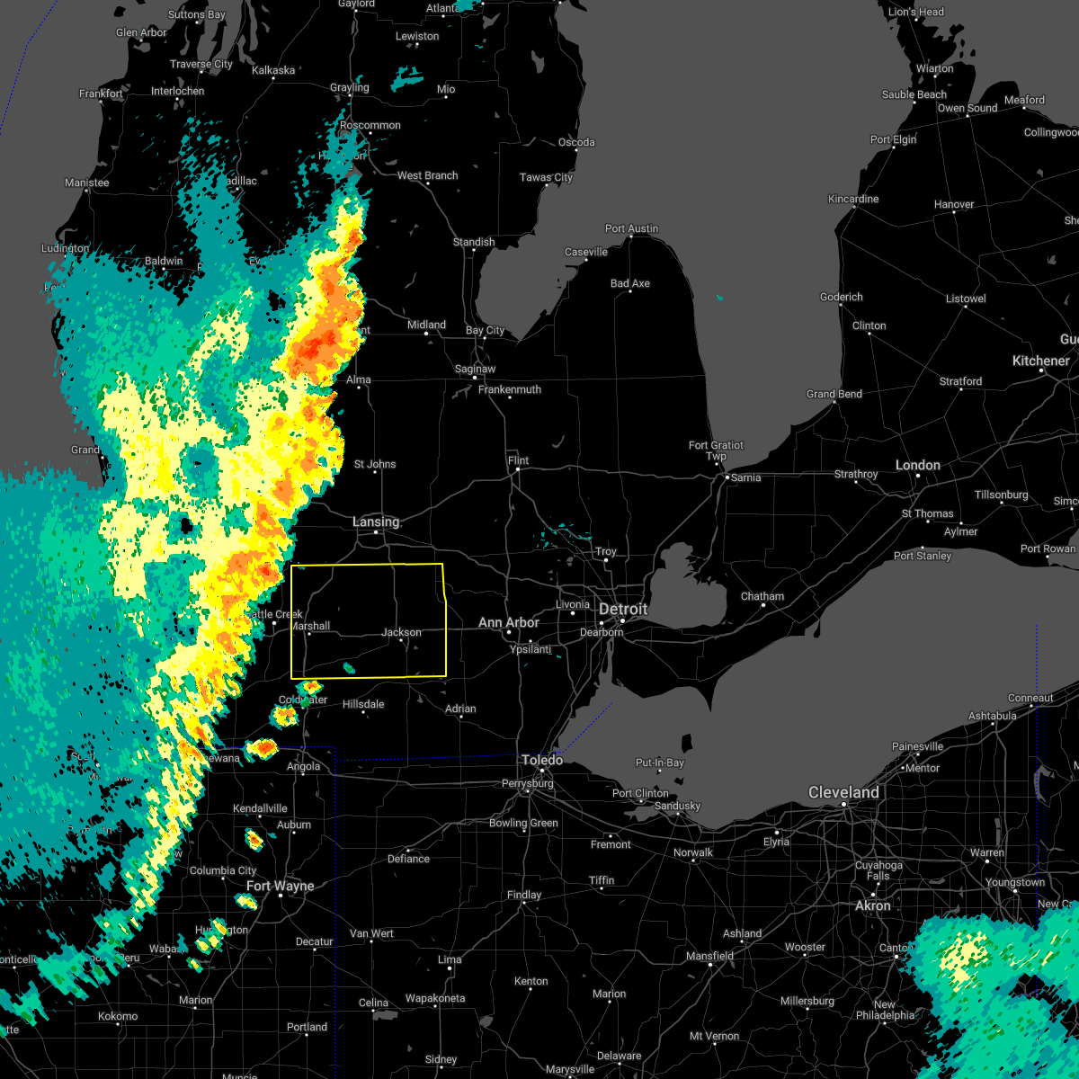 Interactive Hail Maps Hail Map for Michigan Center, MI