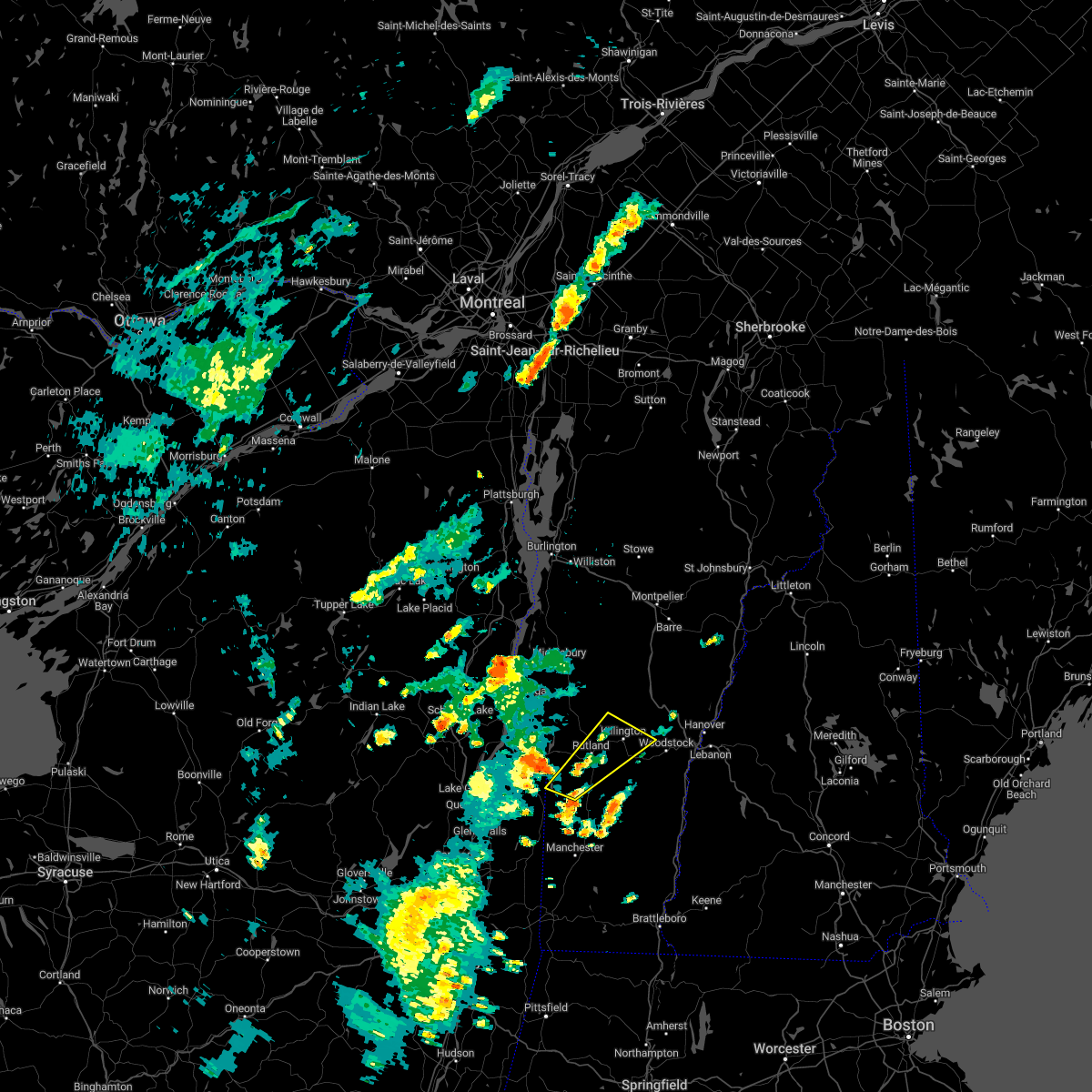 Interactive Hail Maps Hail Map for Wallingford, VT