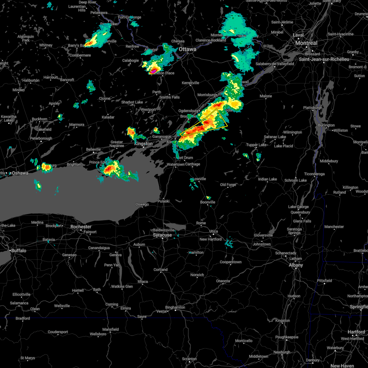 Interactive Hail Maps Hail Map for Canton, NY