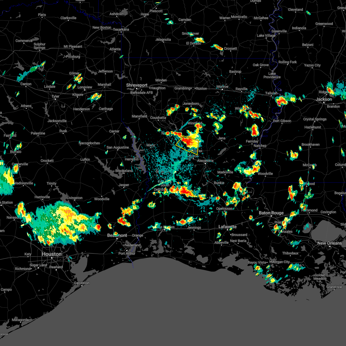 Interactive Hail Maps Hail Map for Colfax, LA