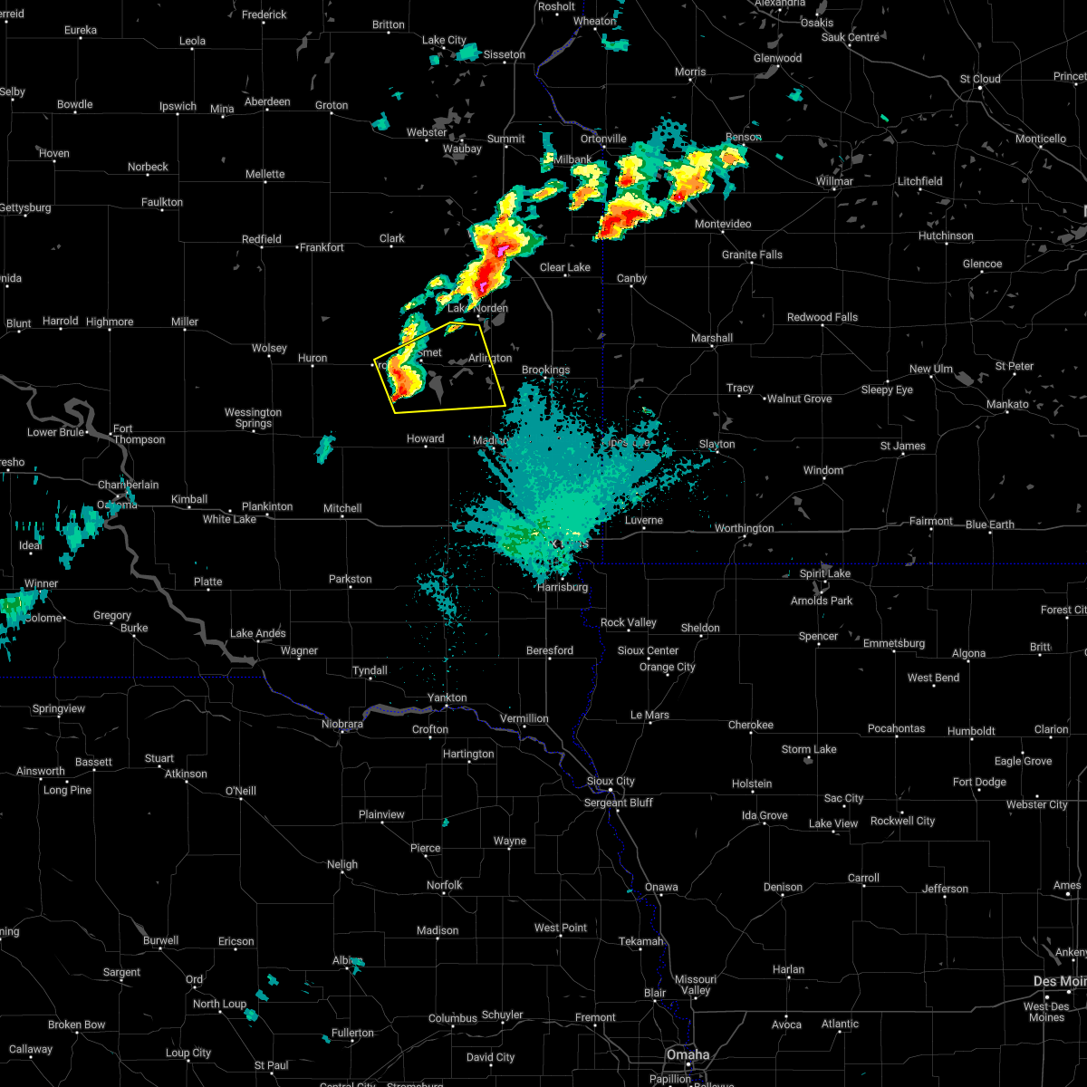 Interactive Hail Maps Hail Map for Carthage, SD
