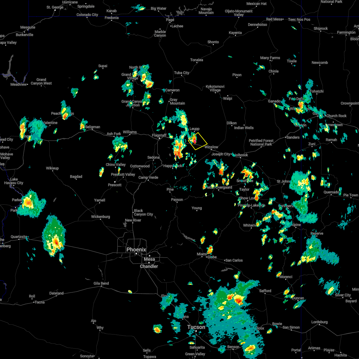 Interactive Hail Maps Hail Map for Leupp, AZ