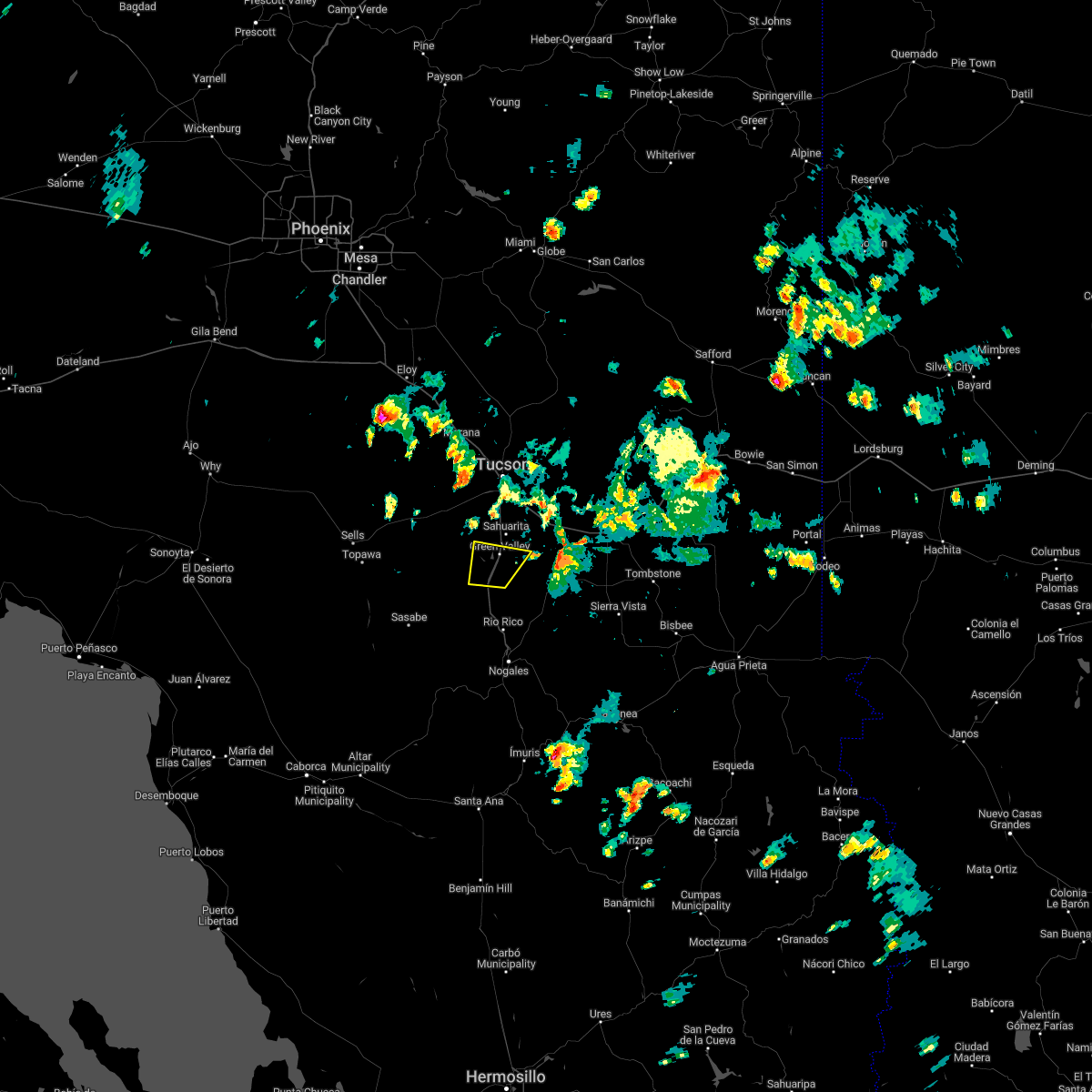 Interactive Hail Maps Hail Map for Amado, AZ