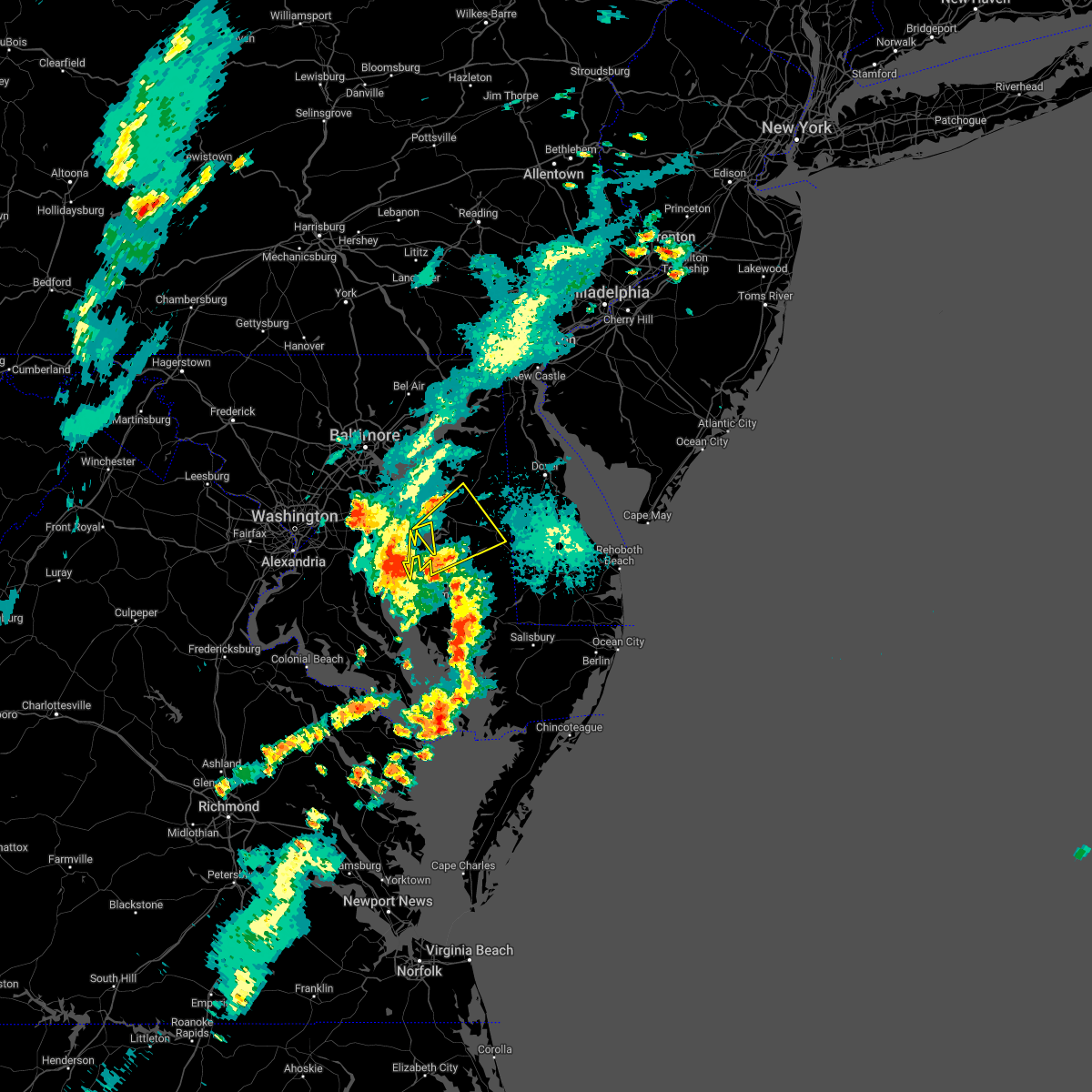 Interactive Hail Maps Hail Map for Tilghman Island, MD