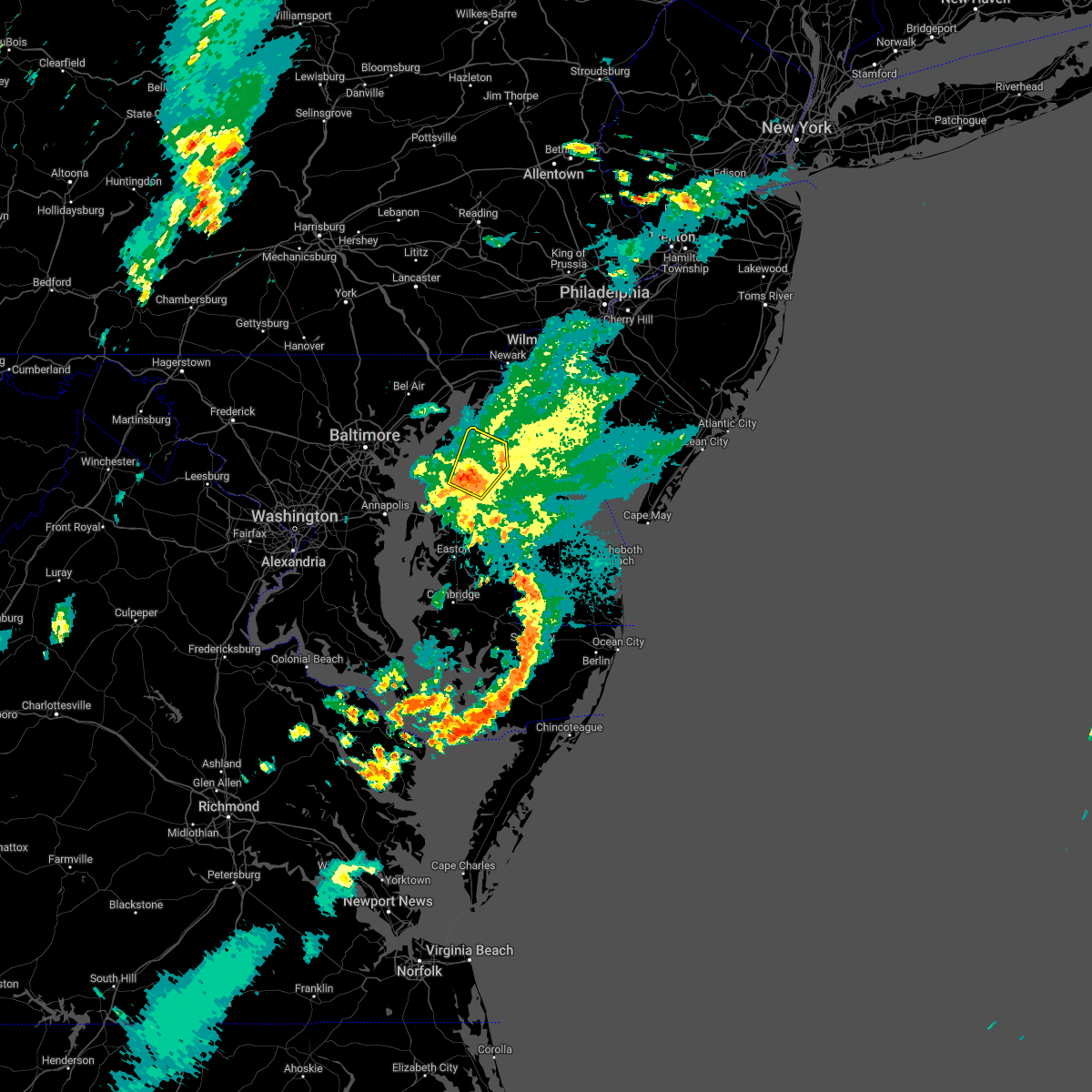 Interactive Hail Maps Hail Map for Chestertown, MD