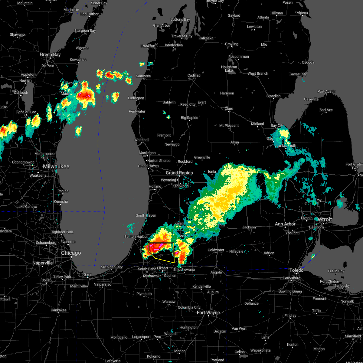 Interactive Hail Maps Hail Map for Marcellus, MI