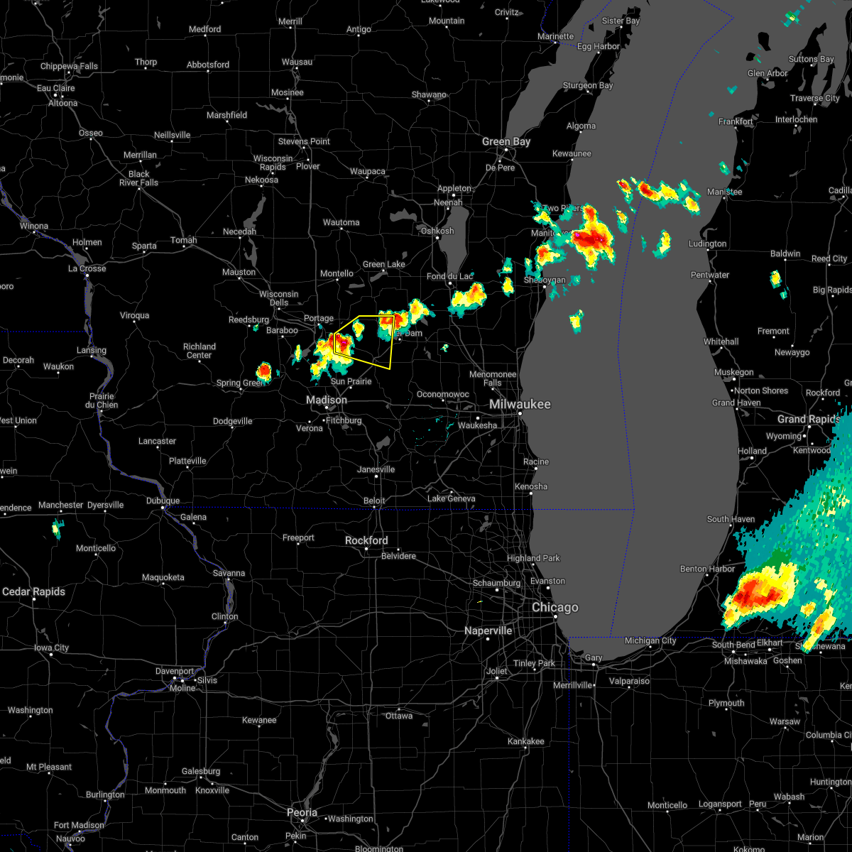 Interactive Hail Maps Hail Map for Cambria, WI