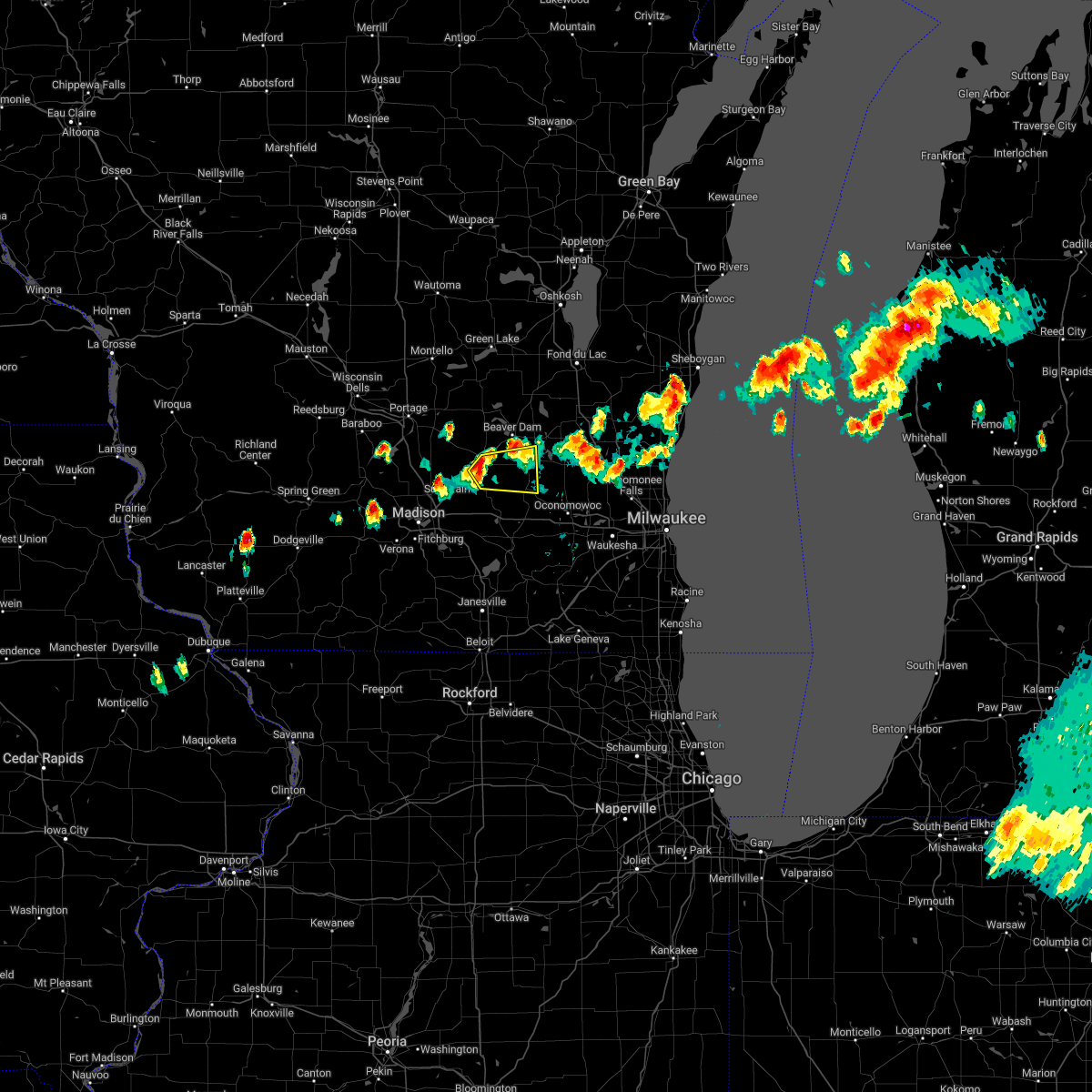 Interactive Hail Maps Hail Map for Clyman, WI