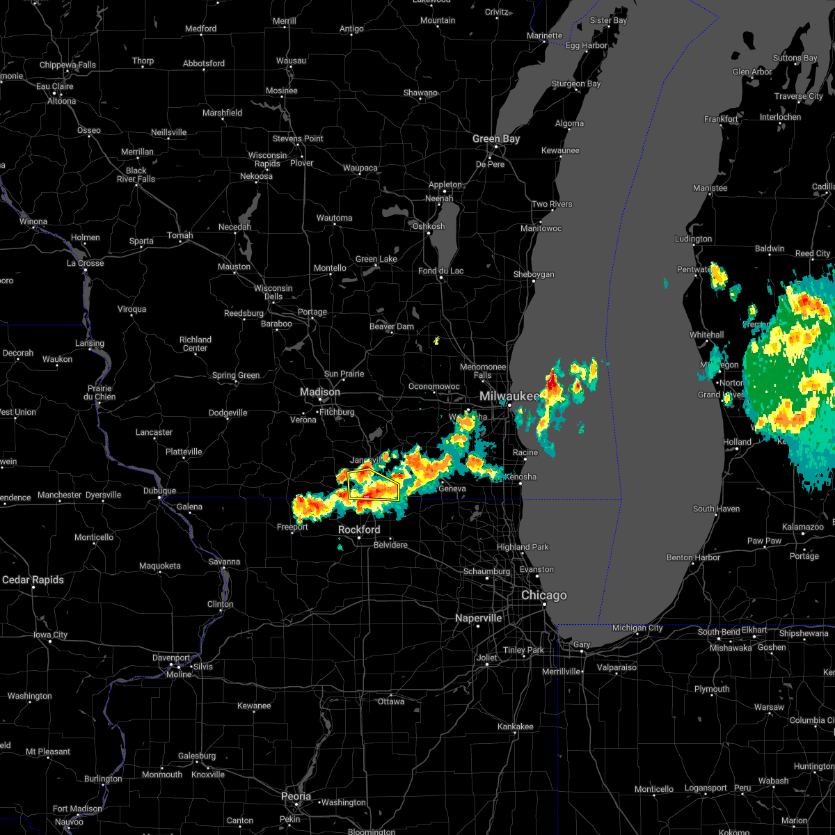 Interactive Hail Maps Hail Map for Janesville, WI