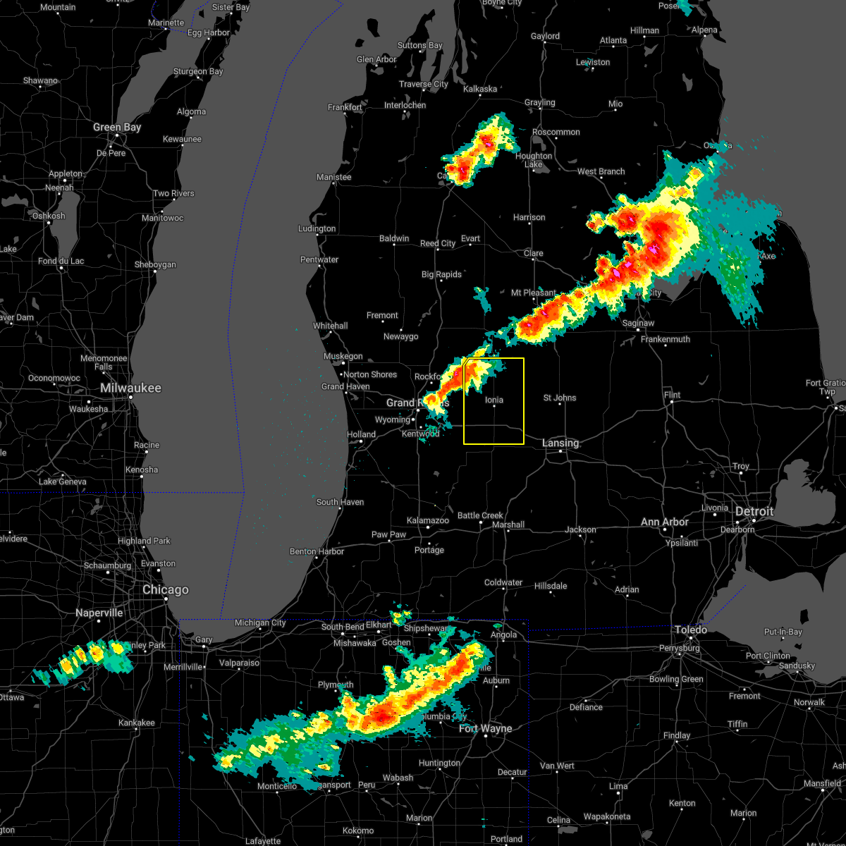 Interactive Hail Maps Hail Map for Belding, MI