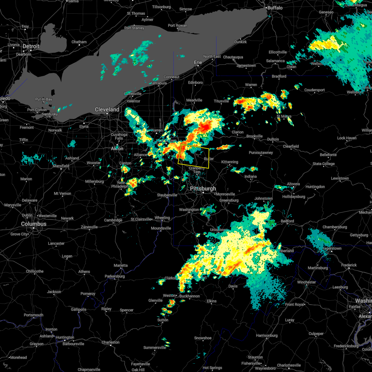 Interactive Hail Maps Hail Map for Butler, PA