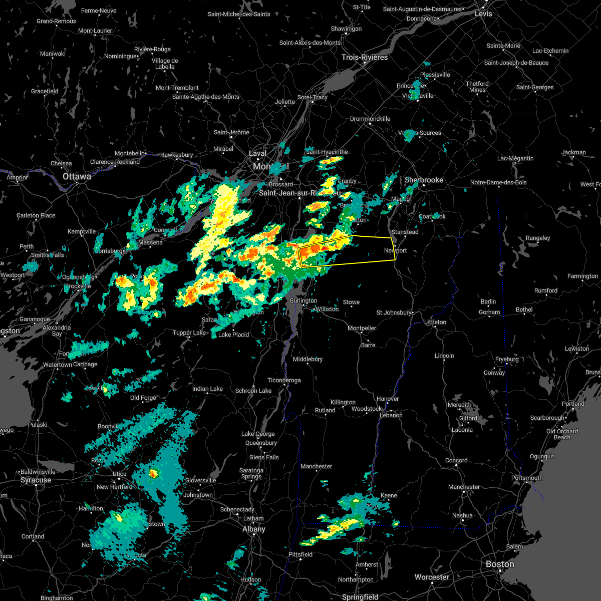 Interactive Hail Maps Hail Map for Richford, VT