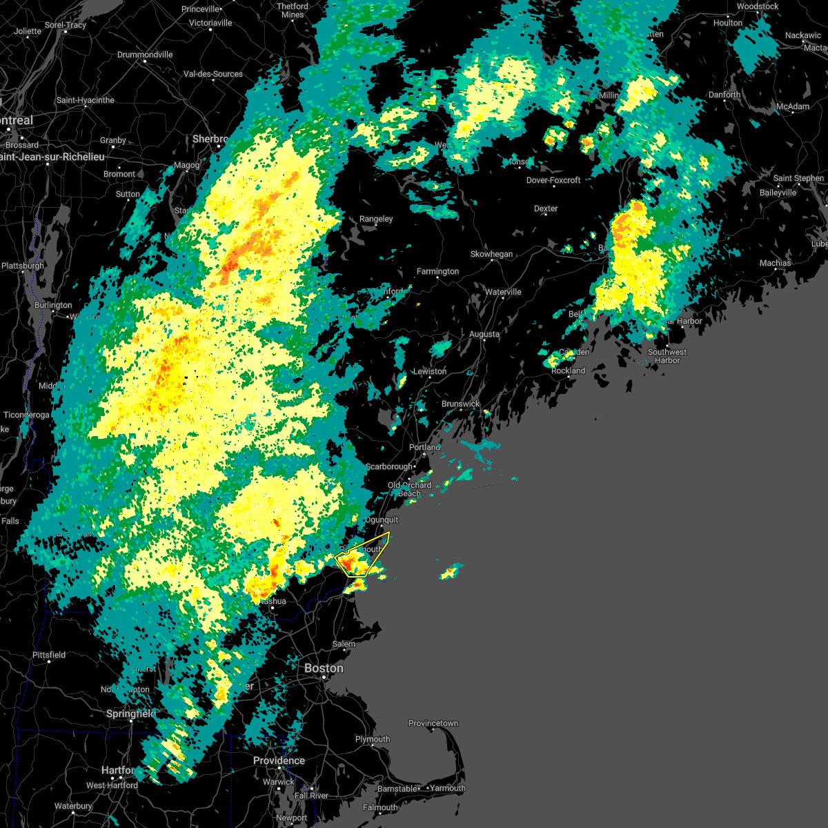 Interactive Hail Maps Hail Map for Kittery, ME