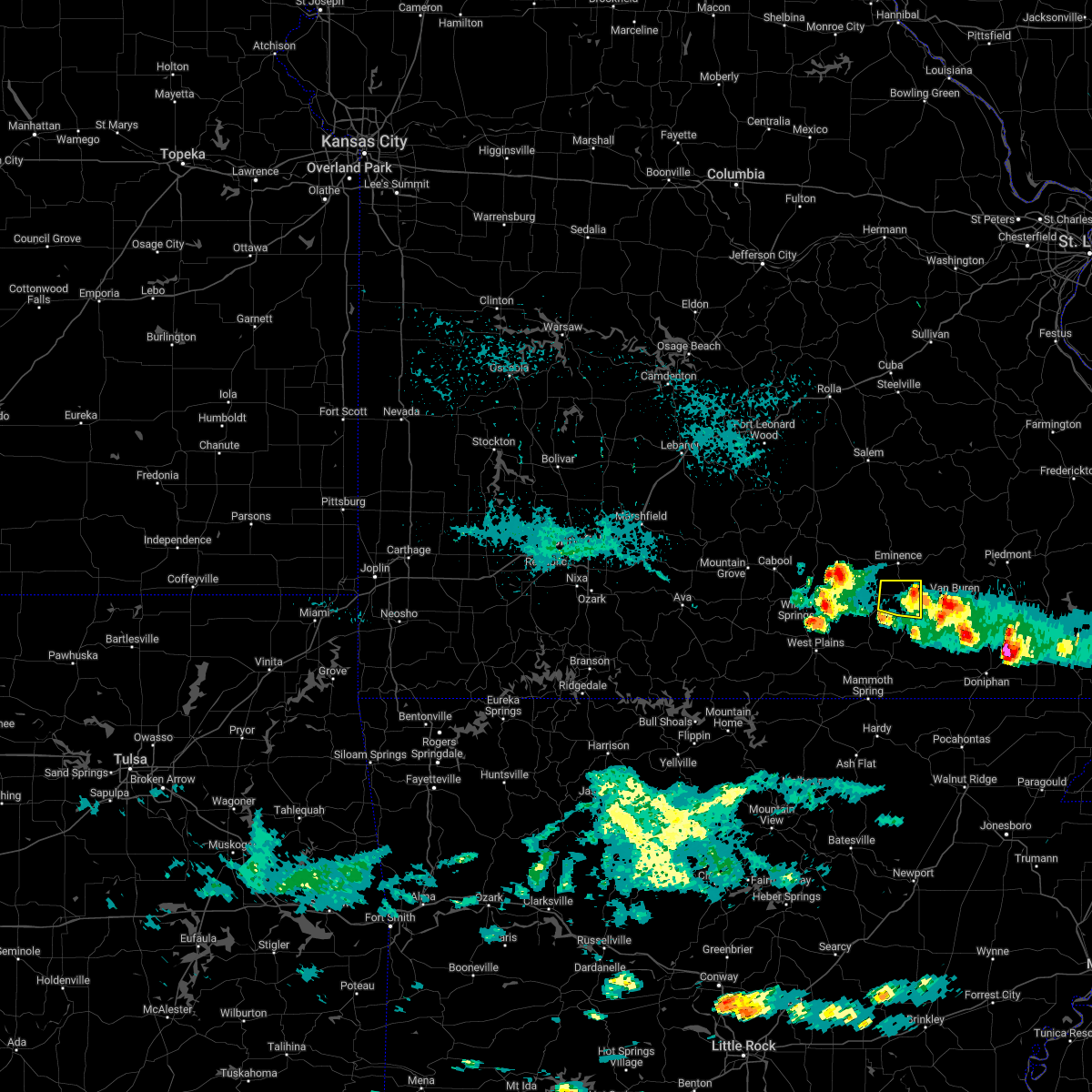 Interactive Hail Maps Hail Map for Winona, MO