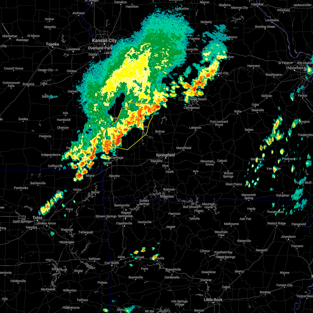 Interactive Hail Maps Hail Map for Stockton, MO