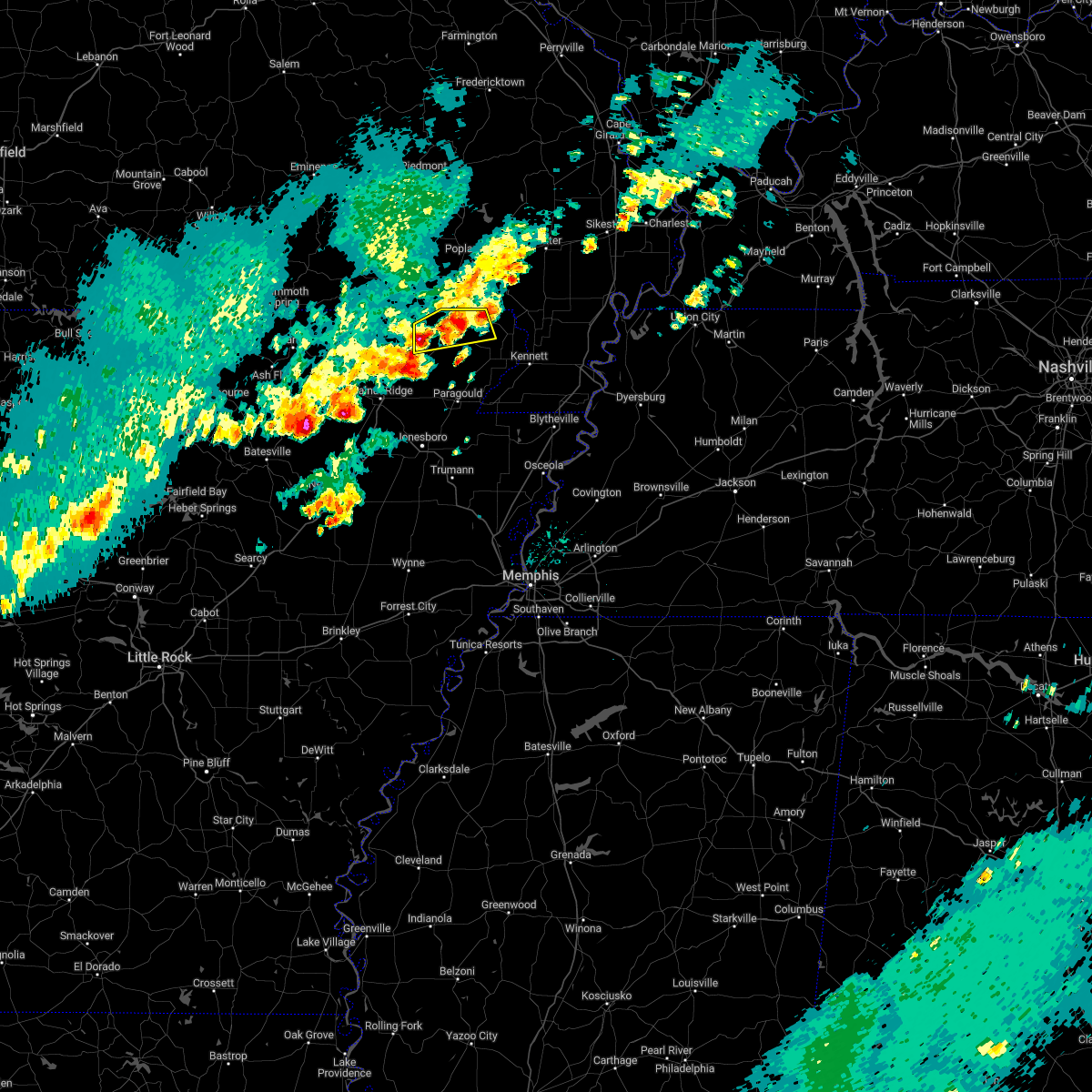 Interactive Hail Maps Hail Map for Knobel, AR