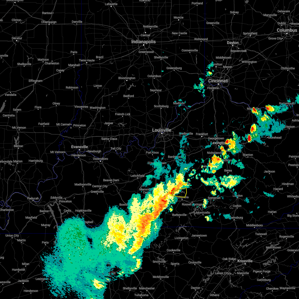 Interactive Hail Maps Hail Map for Greensburg, KY