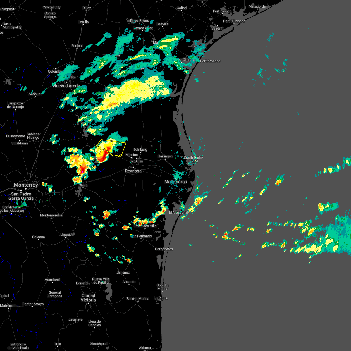 Interactive Hail Maps Hail Map for El Refugio, TX